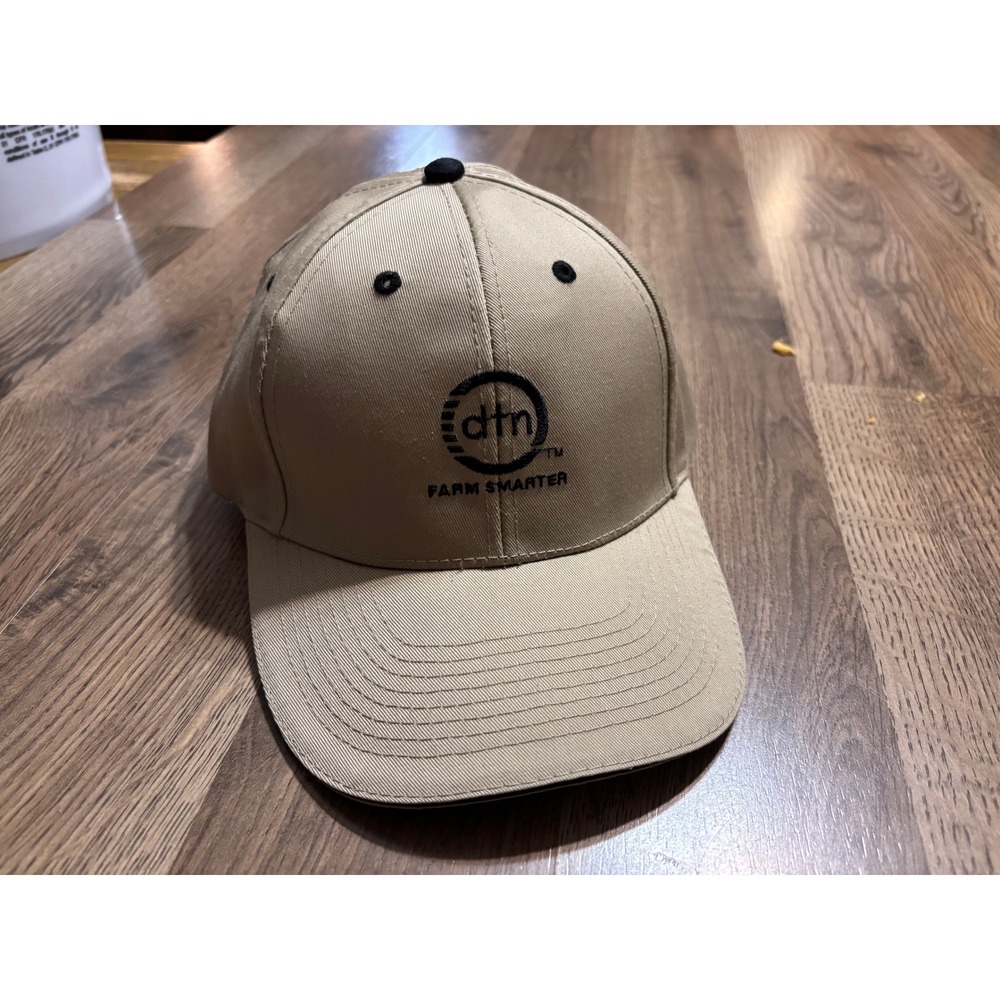OTTO DTN Farm Smarter Mens Size OSFM Tan Baseball Hat Embroidered Logo